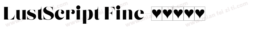 LustScript Fine字体转换